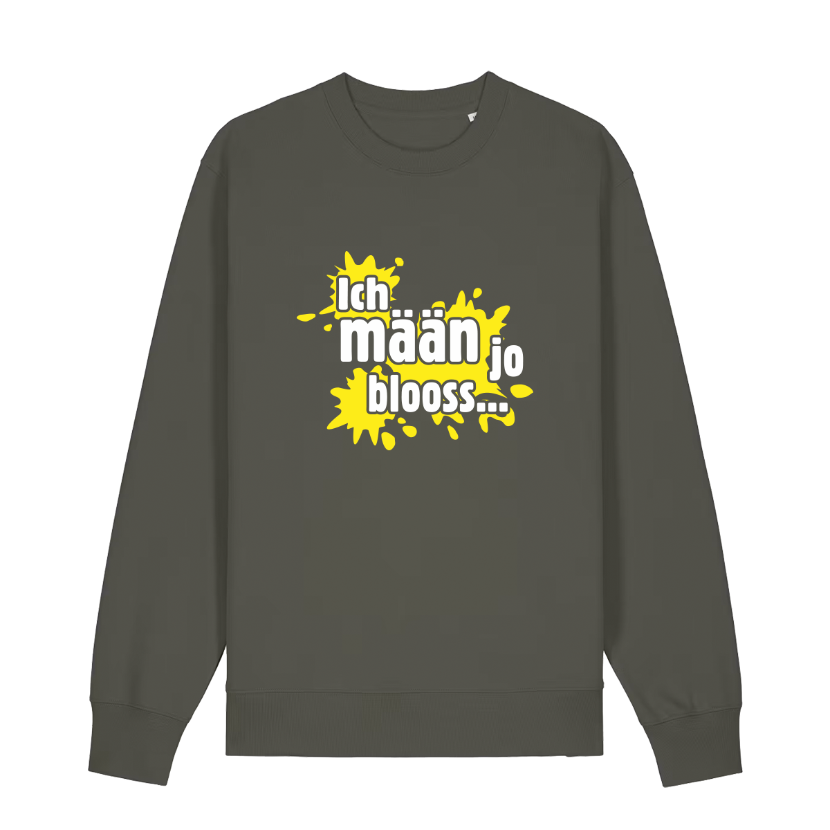 Ich mään jo blooss (gelb) - Sweater Unisex