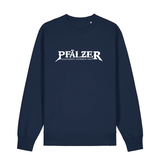 Sweater in navy mit weißem Aufdruck "Pfälzer Legenden sterben nie!".