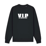 Sweater in schwarz mit weißem Aufdruck "VIP – Very important Pälzer". 