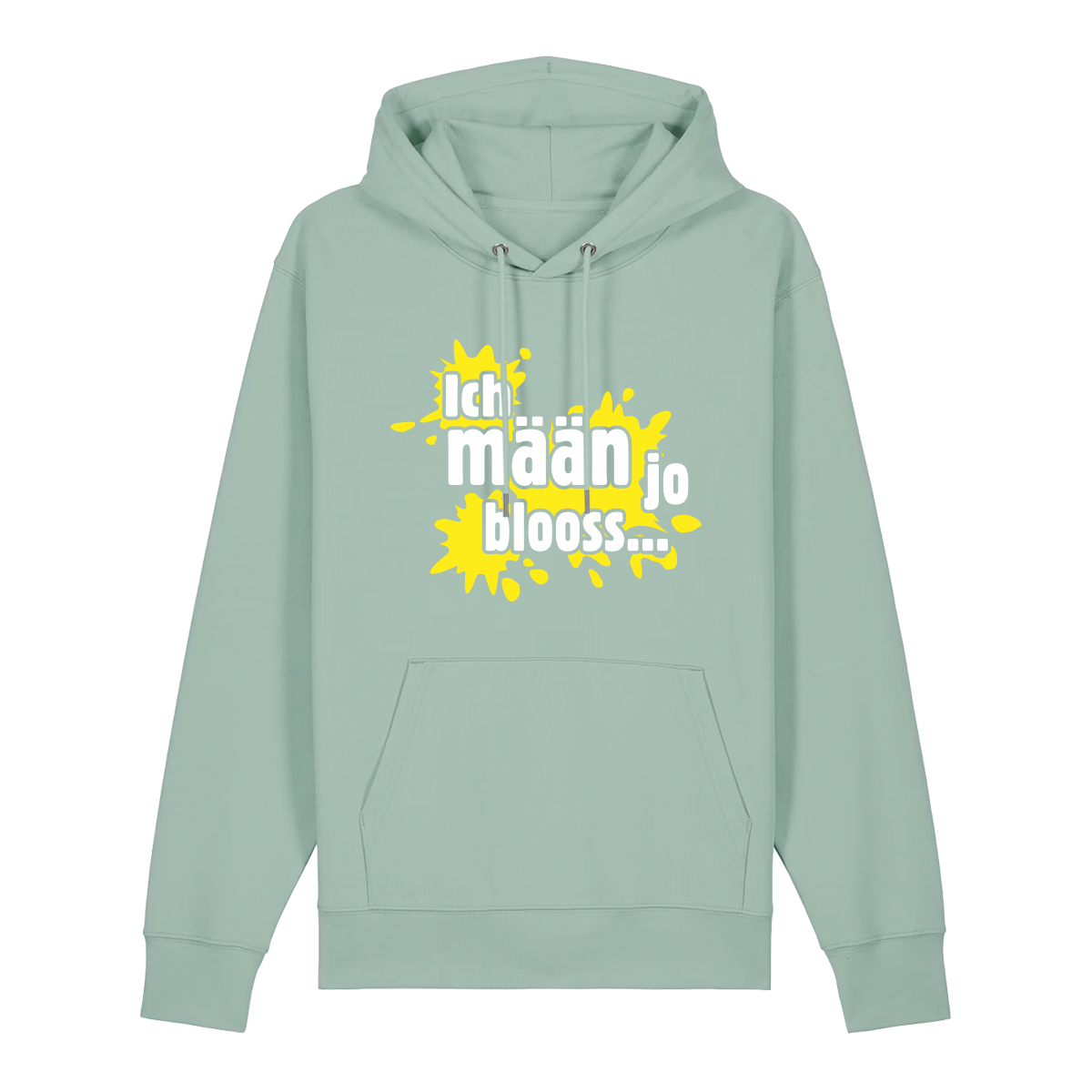 Ich mäan jo blooss (gelb) - Hoodie Unisex