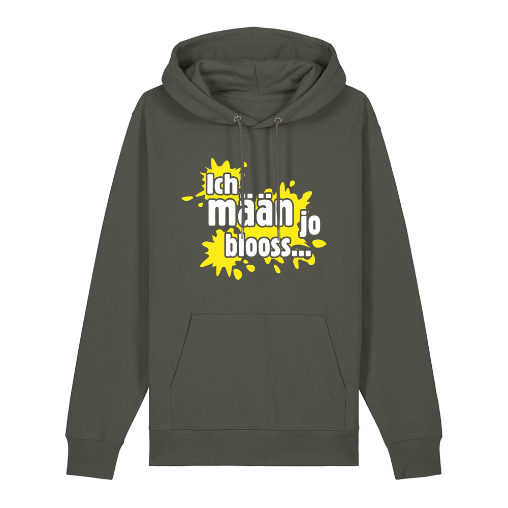 Ich mäan jo blooss (gelb) - Hoodie Unisex