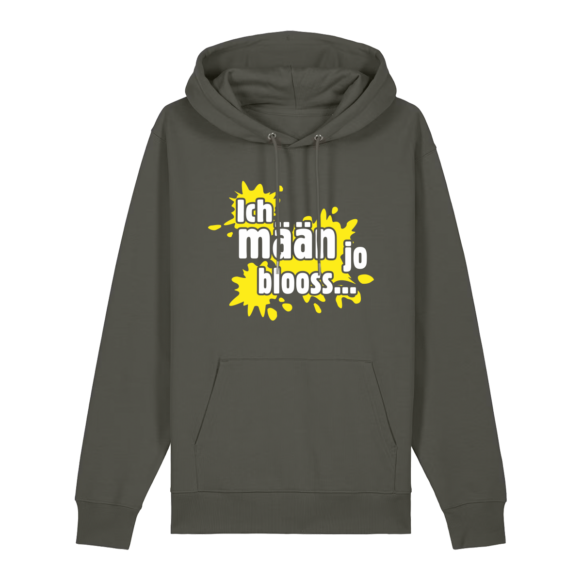 Ich mäan jo blooss (gelb) - Hoodie Unisex