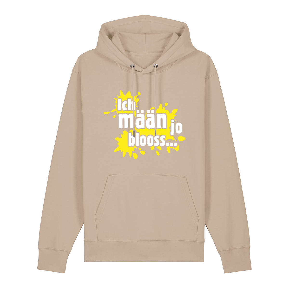 Ich mäan jo blooss (gelb) - Hoodie Unisex