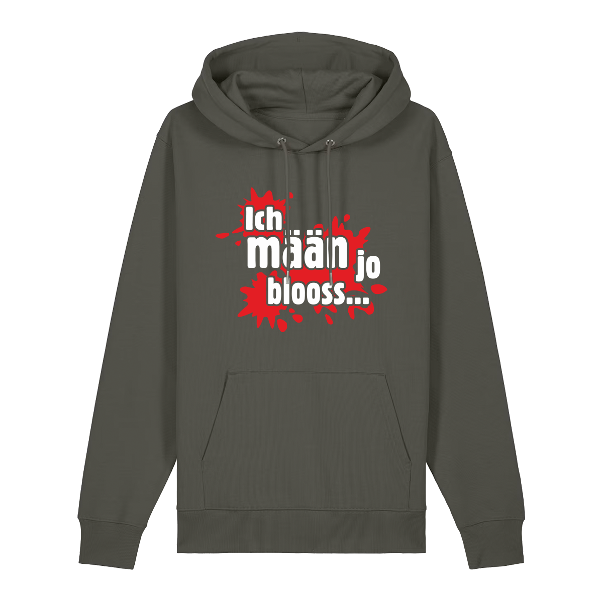 Ich mäan jo blooss (rot) - Hoodie Unisex