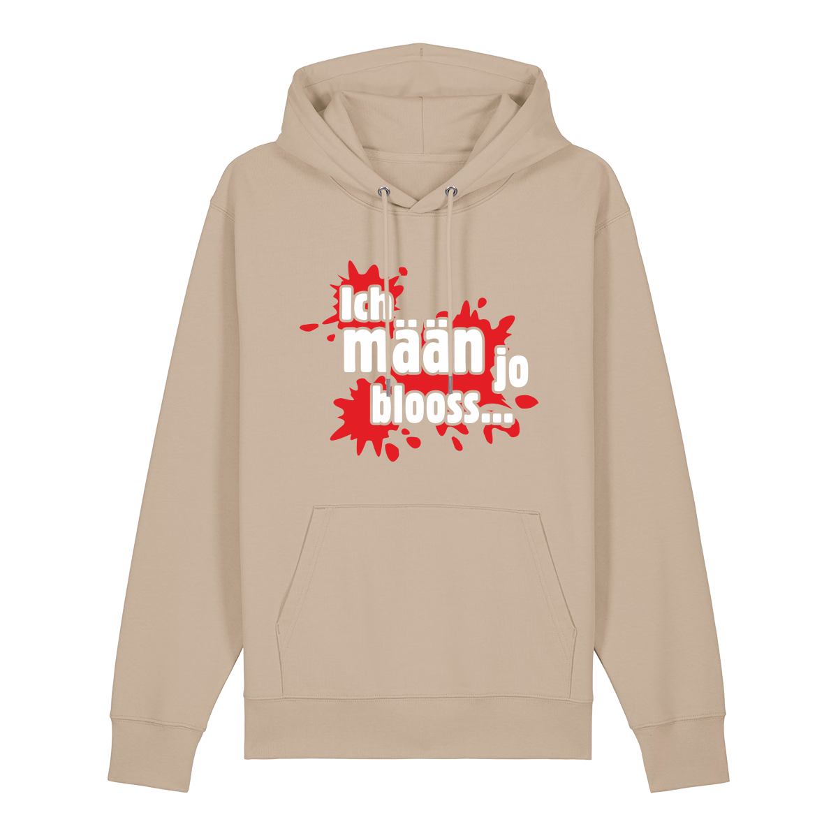 Ich mäan jo blooss (rot) - Hoodie Unisex
