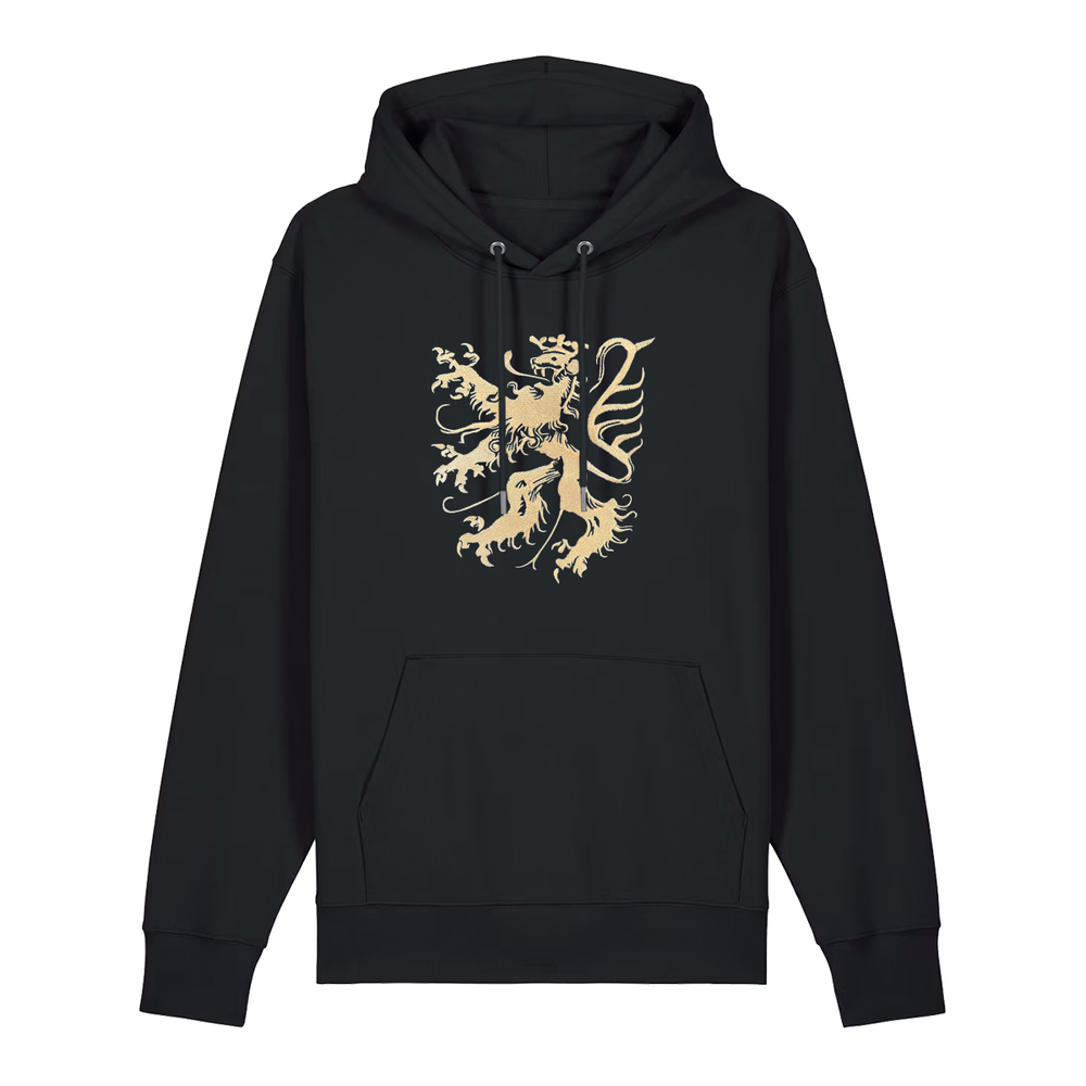 Pfälzer Löwe - Hoodie Stick Unisex schwarz / gold