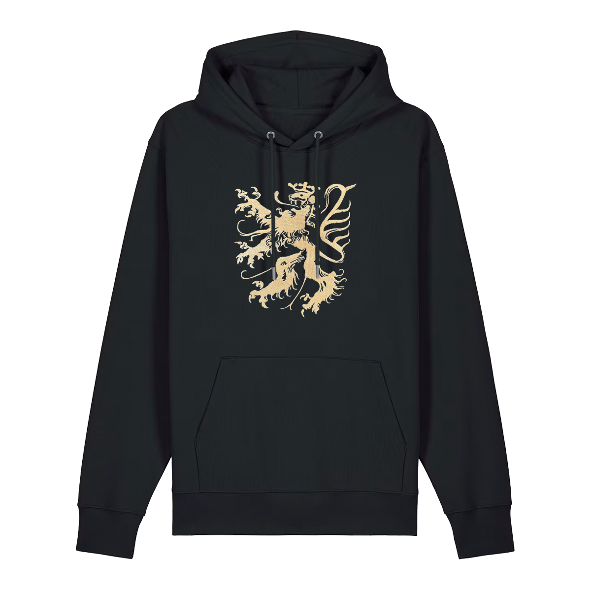 Pfälzer Löwe - Hoodie Stick Unisex schwarz / gold