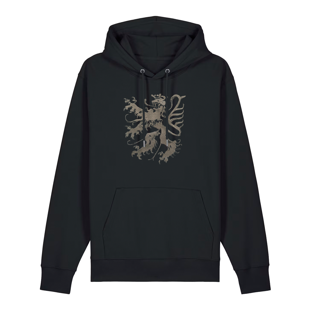 Pfälzer Löwe - Hoodie Stick Unisex schwarz / silber