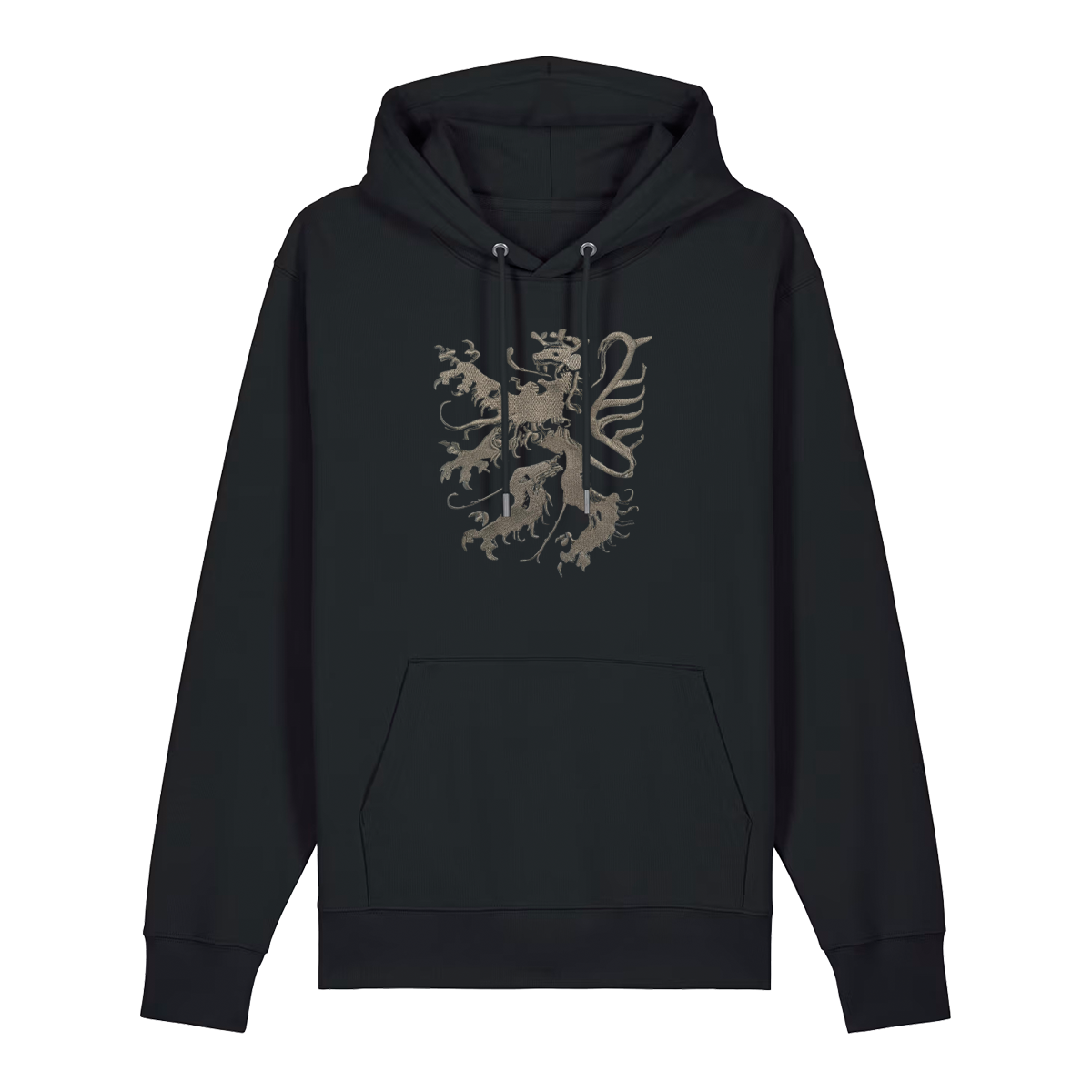Pfälzer Löwe - Hoodie Stick Unisex schwarz / silber