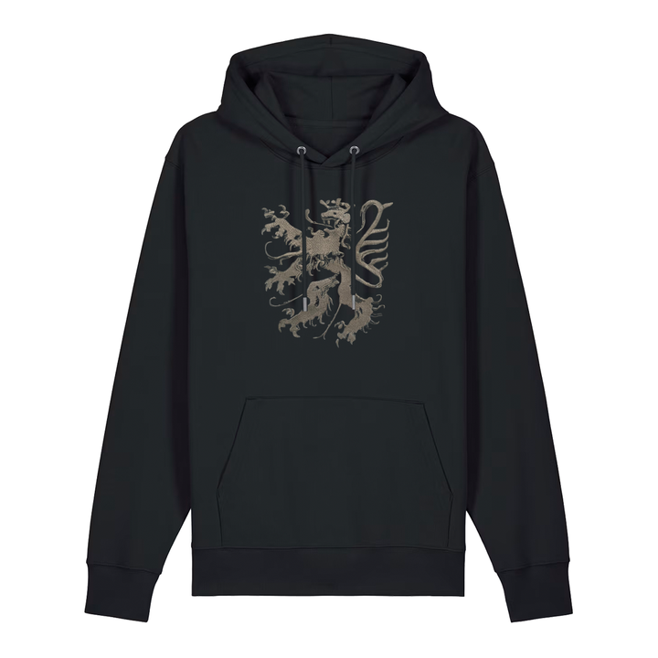 Pfälzer Löwe - Hoodie Stick Unisex schwarz / silber