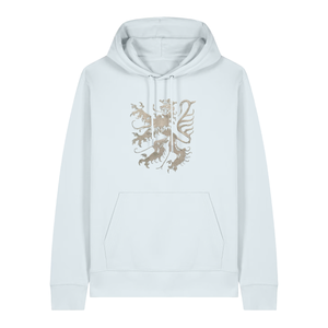 Pfälzer Löwe Hoodie Stick Unisex eisblau - Gesamtansicht