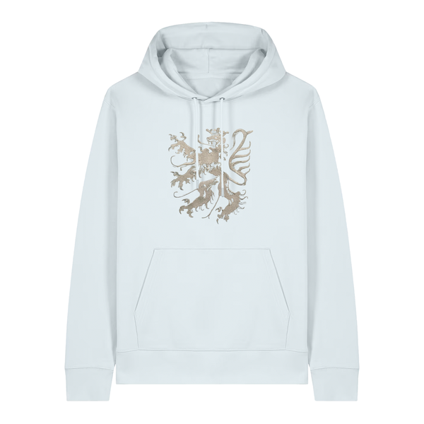 Pfälzer Löwe Hoodie Stick Unisex eisblau - Gesamtansicht