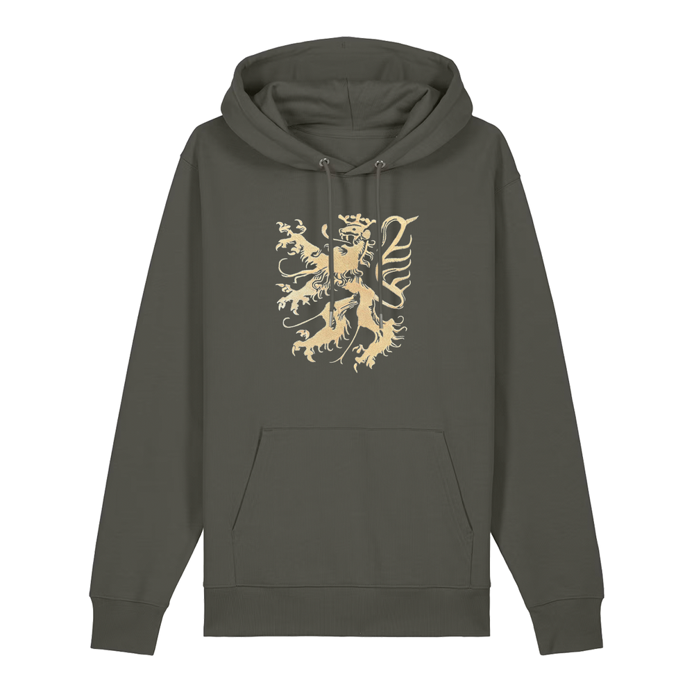 Pfälzer Löwe - Hoodie Stick Unisex khaki / gold