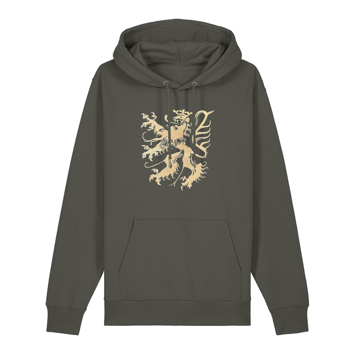 Pfälzer Löwe - Hoodie Stick Unisex khaki / gold