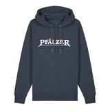 Hoodie in anthrazit mit weißem Aufdruck "Pfälzer Legenden sterben nie!".
