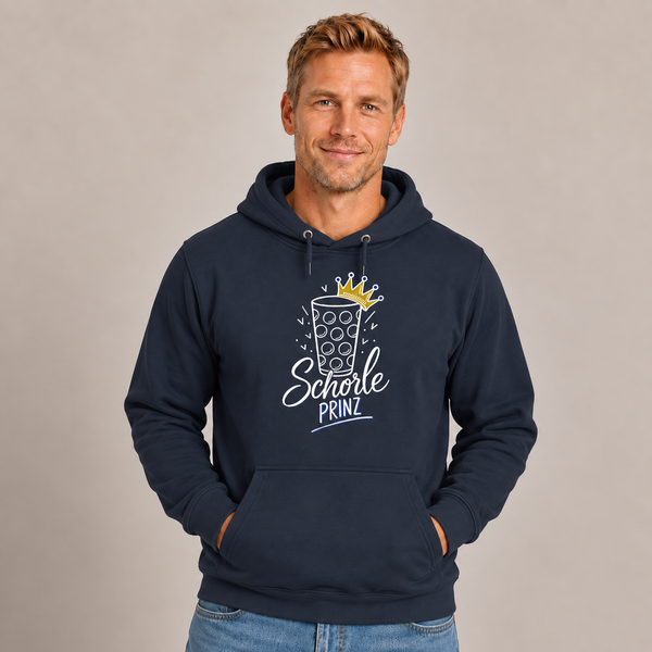 Schorleprinz Druck Weiss - Hoodie Unisex