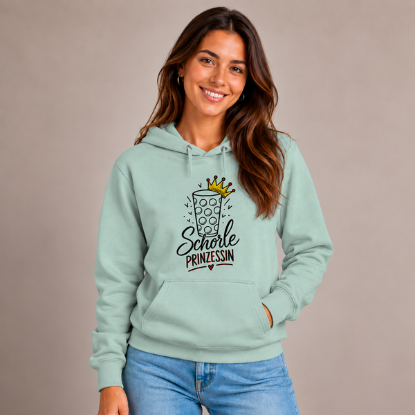 Schorleprinzessin Druck Schwarz - Hoodie Unisex