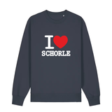 Sweater in anthrazit mit weißem Aufdruck "I love Schorle".