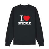 Sweater in schwarz mit weißem Aufdruck "I love Schorle".