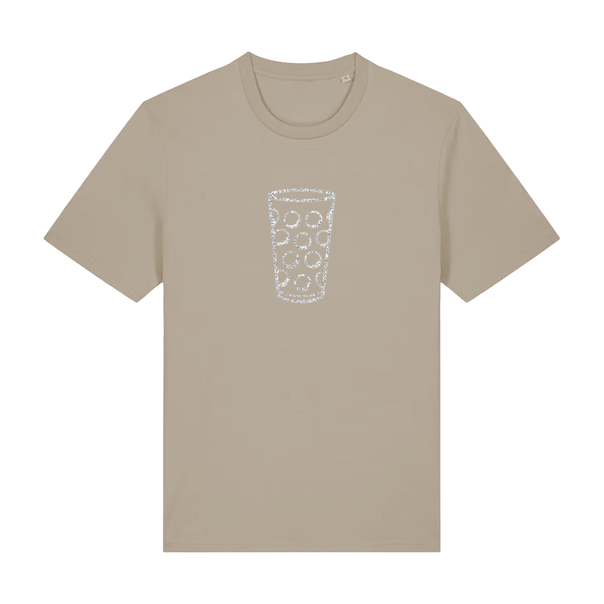 Glitzerdubbe silber - T-Shirt Unisex