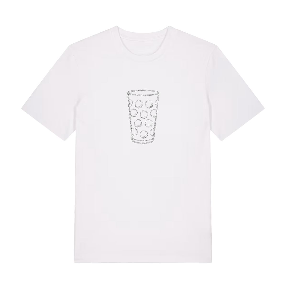 Glitzerdubbe silber - T-Shirt Unisex