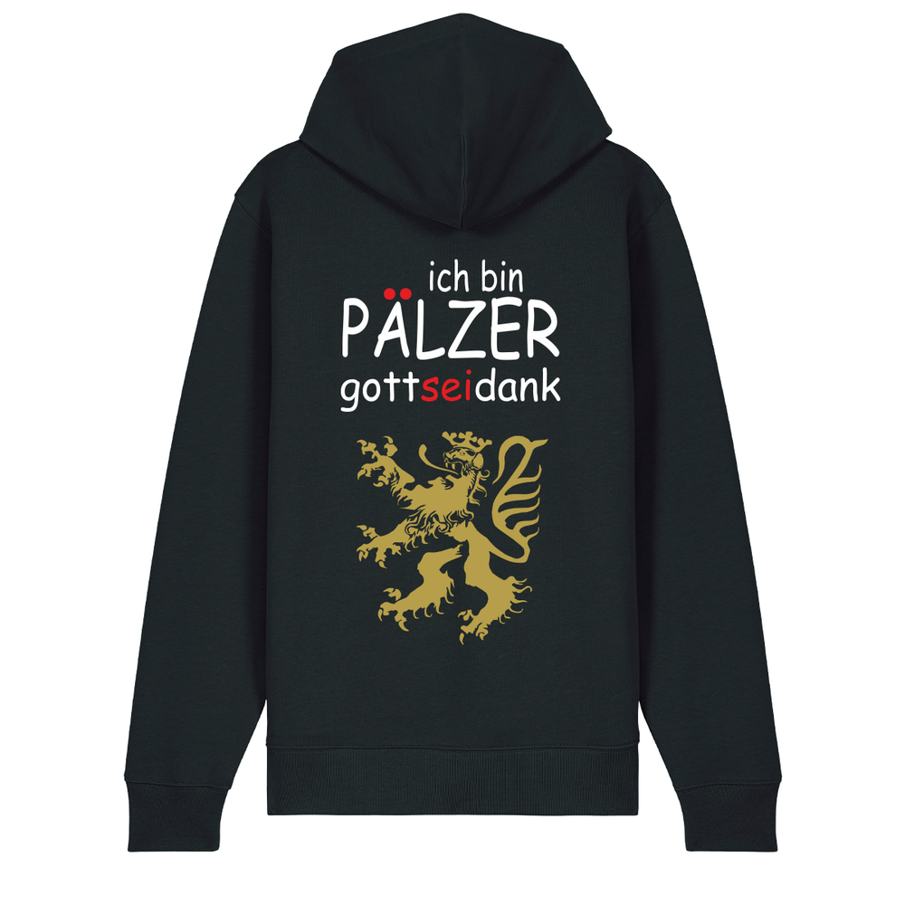 Pälzer, Gott sei Dank gold - Zip-Hoodie Unisex