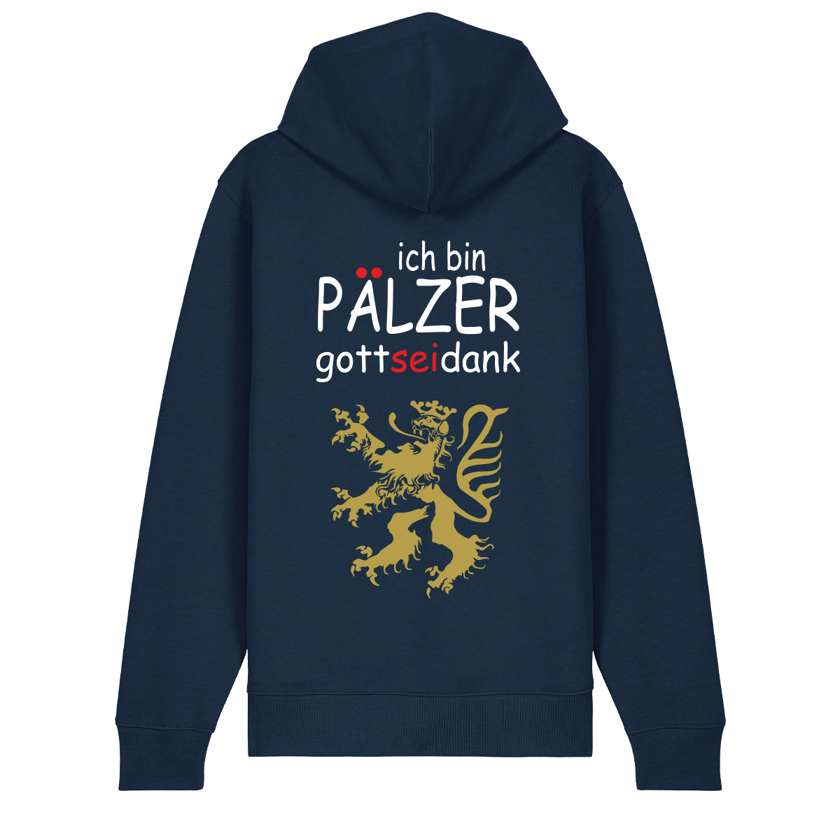 Pälzer, Gott sei Dank gold - Zip-Hoodie Unisex