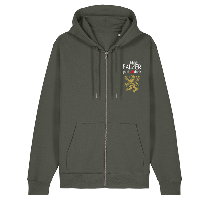 Pälzer, Gott sei Dank gold - Zip-Hoodie Unisex