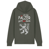 Pälzer, Gott sei Dank silber - Zip-Hoodie Unisex