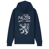 Pälzer, Gott sei Dank silber - Zip-Hoodie Unisex