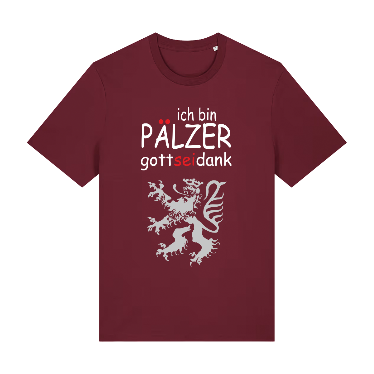Pälzer, Gott sei Dank silber - T-Shirt Unisex