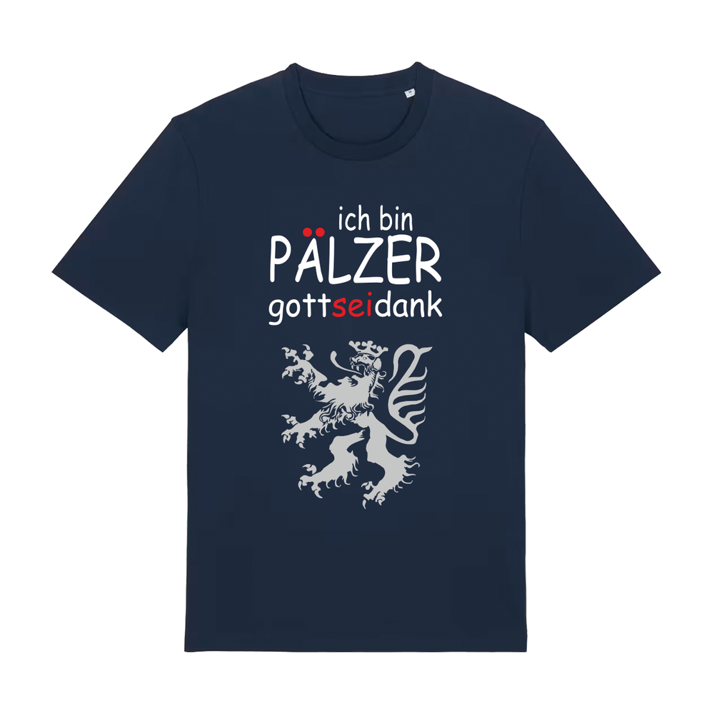 Pälzer, Gott sei Dank silber - T-Shirt Unisex