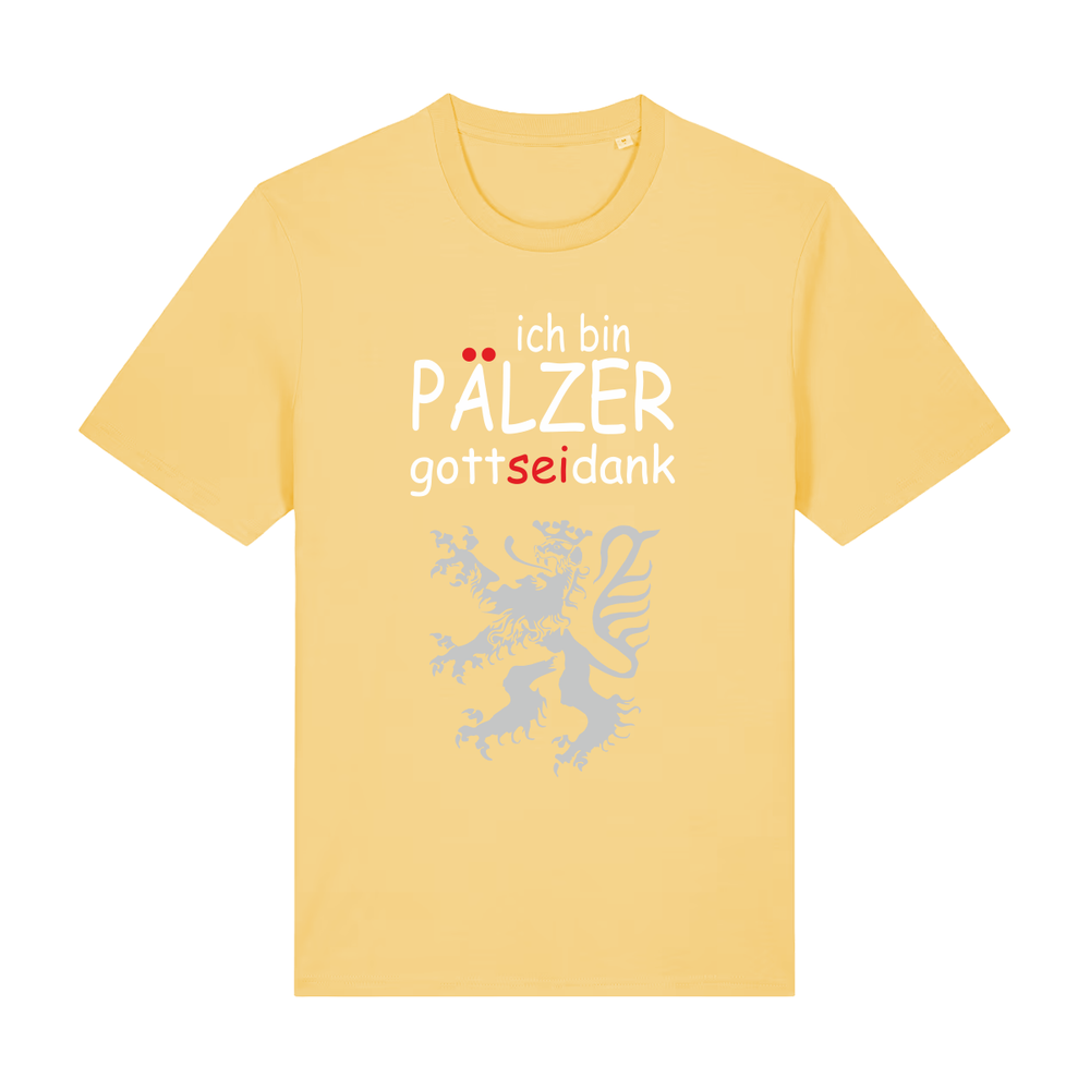 Pälzer, Gott sei Dank silber - T-Shirt Unisex