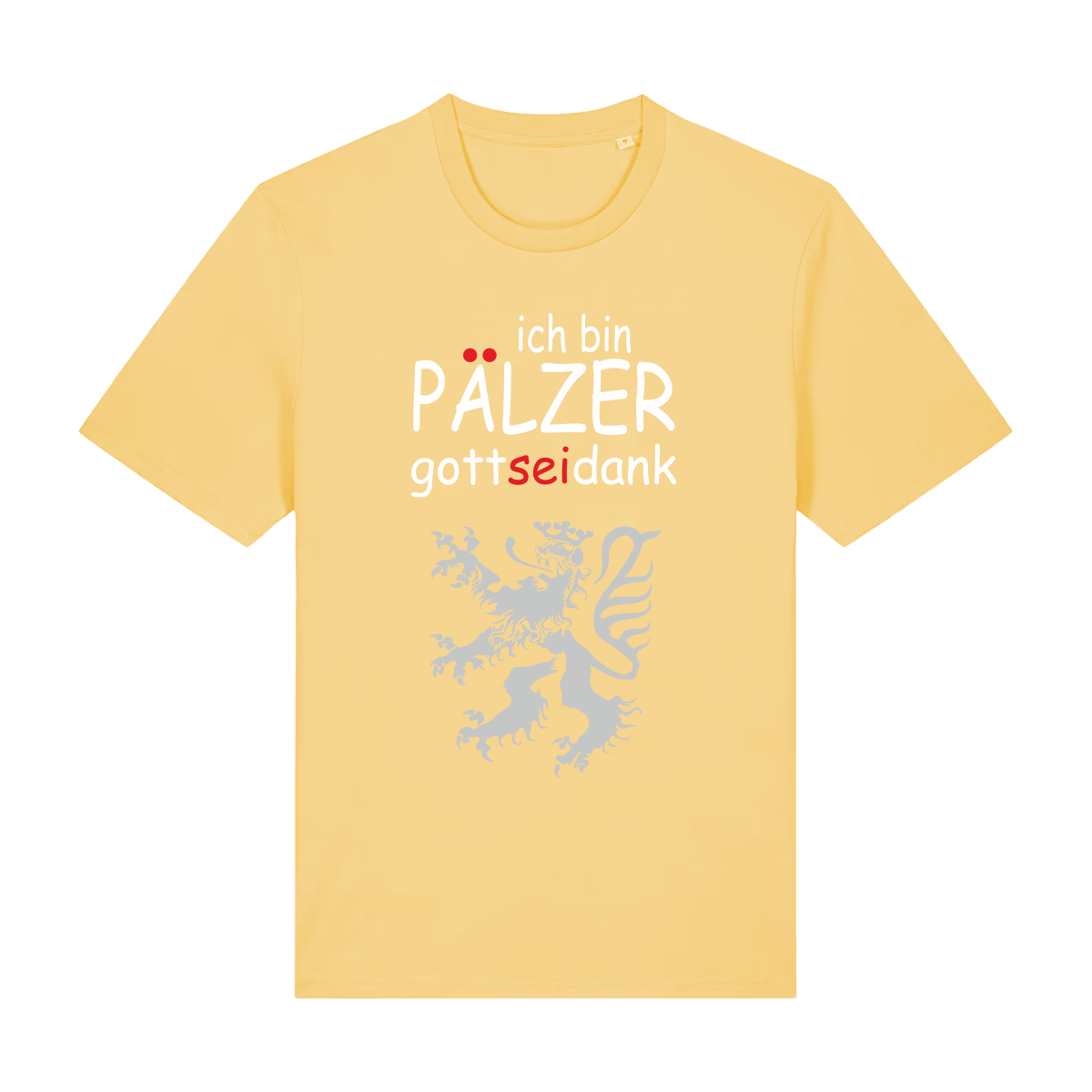 Pälzer, Gott sei Dank silber - T-Shirt Unisex