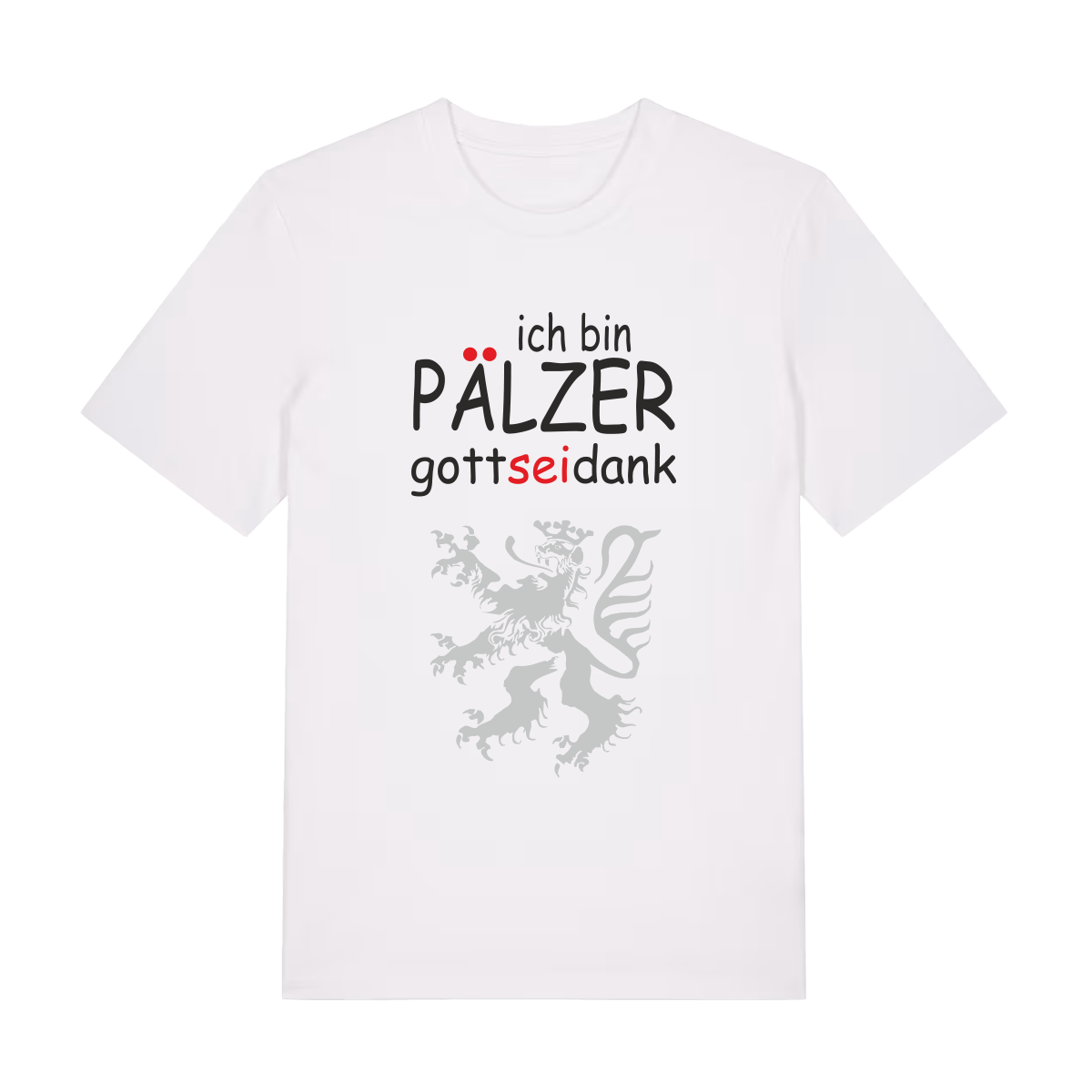 Pälzer, Gott sei Dank silber - T-Shirt Unisex