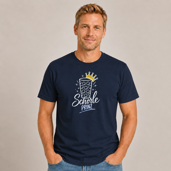 Schorleprinz Druck Weiss - T-Shirt Unisex