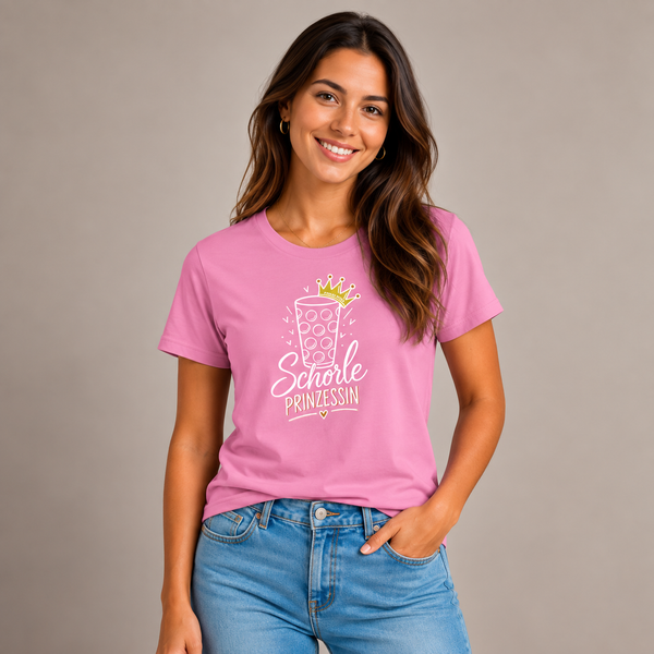 Schorleprinzessin Druck Weiss - T-Shirt Unisex
