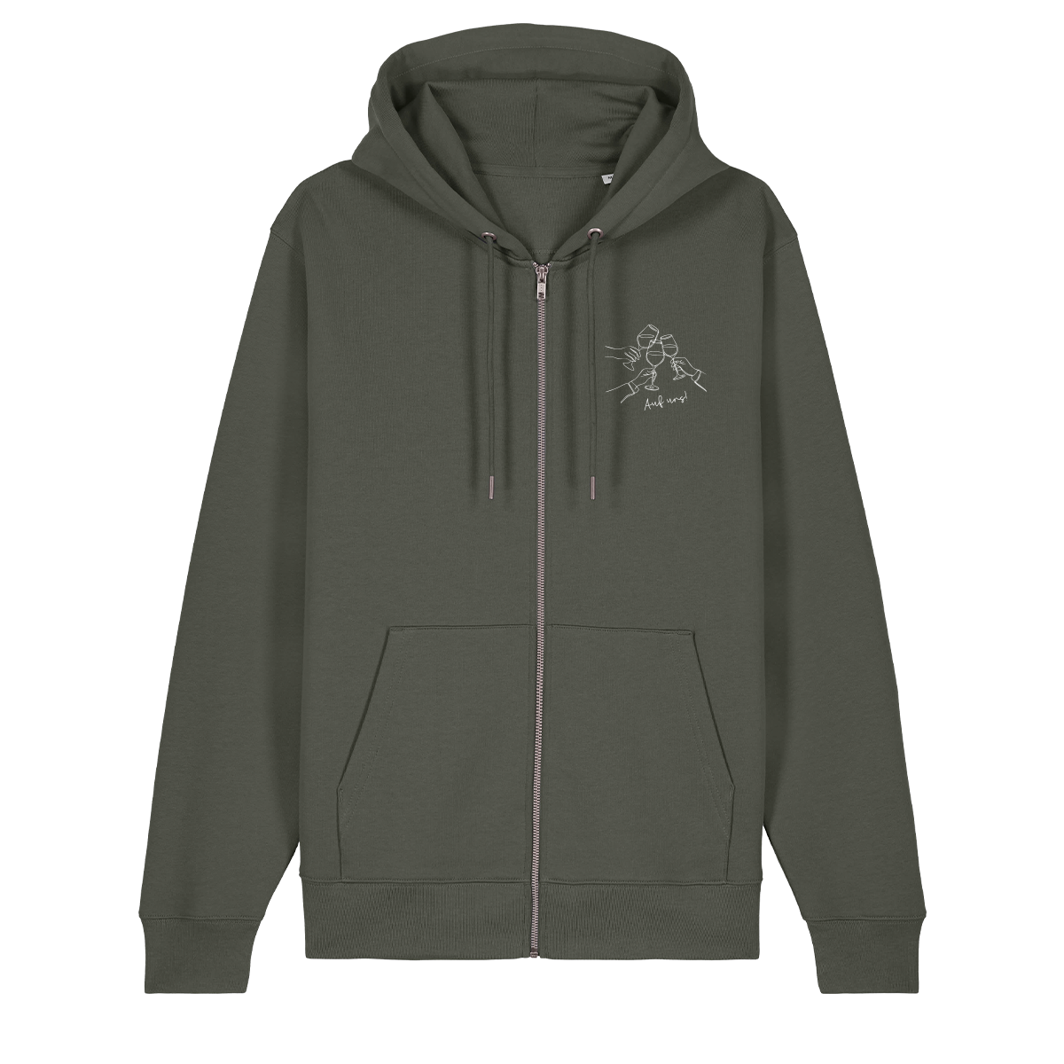 Auf uns - Zip-Hoodie Unisex