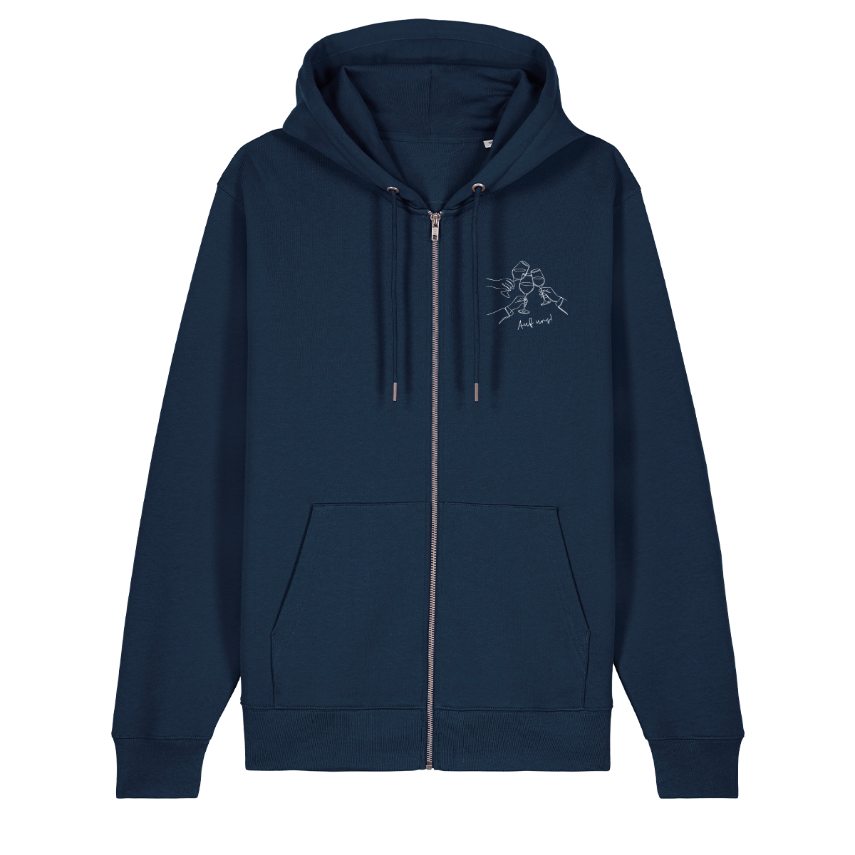 Auf uns - Zip-Hoodie Unisex