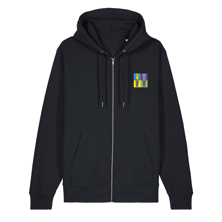 Dubbe bunt - Zip-Hoodie Unisex