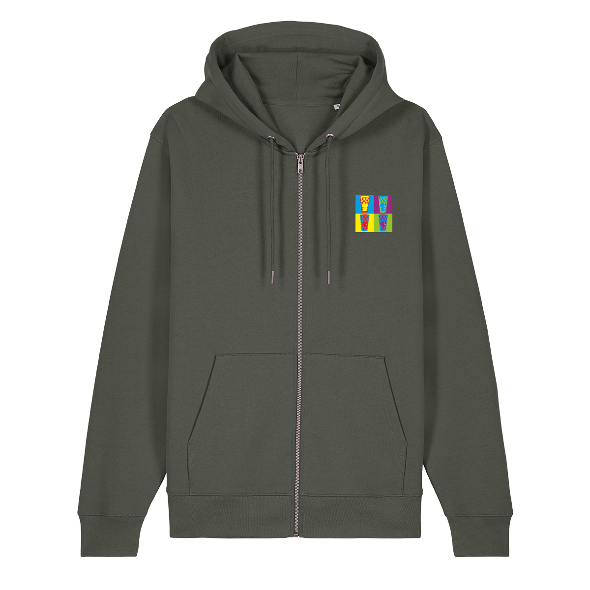 Dubbe bunt - Zip-Hoodie Unisex
