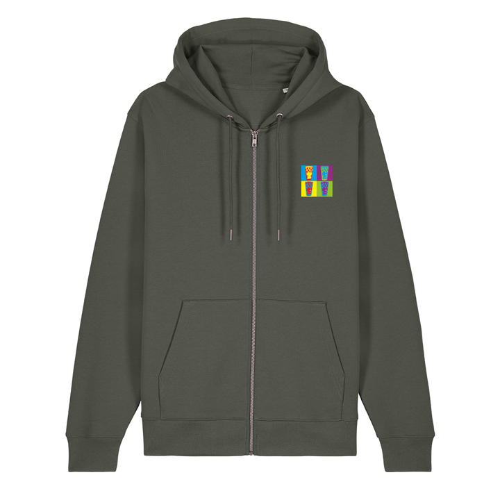 Dubbe bunt - Zip-Hoodie Unisex