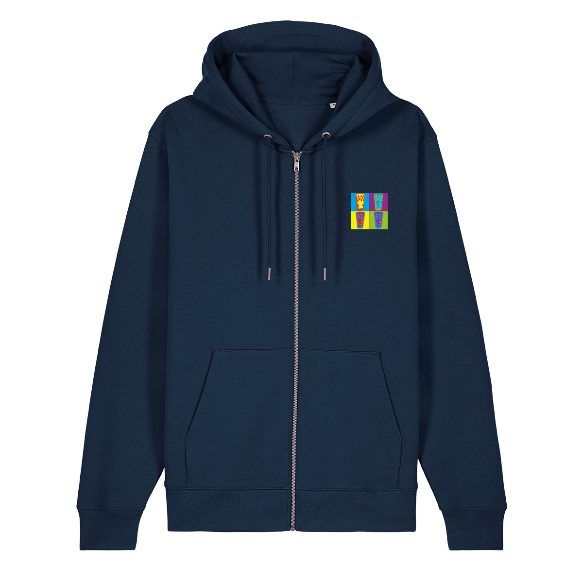 Dubbe bunt - Zip-Hoodie Unisex