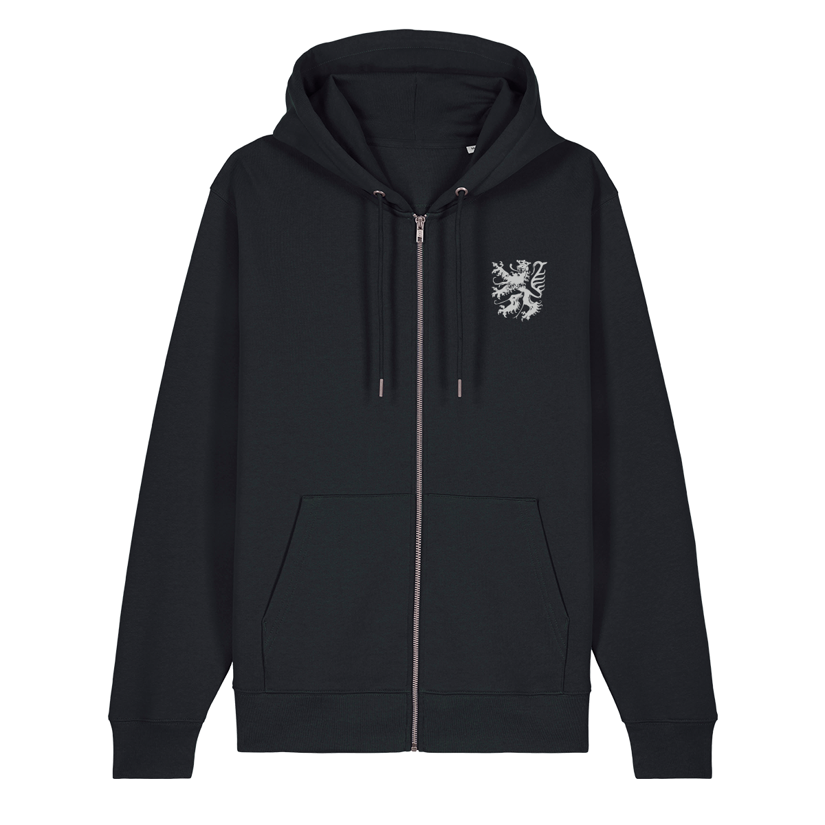 Pfälzer Löwe silber - Zip-Hoodie Unisex