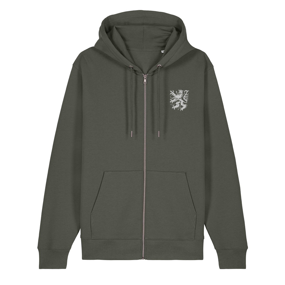 Pfälzer Löwe silber - Zip-Hoodie Unisex