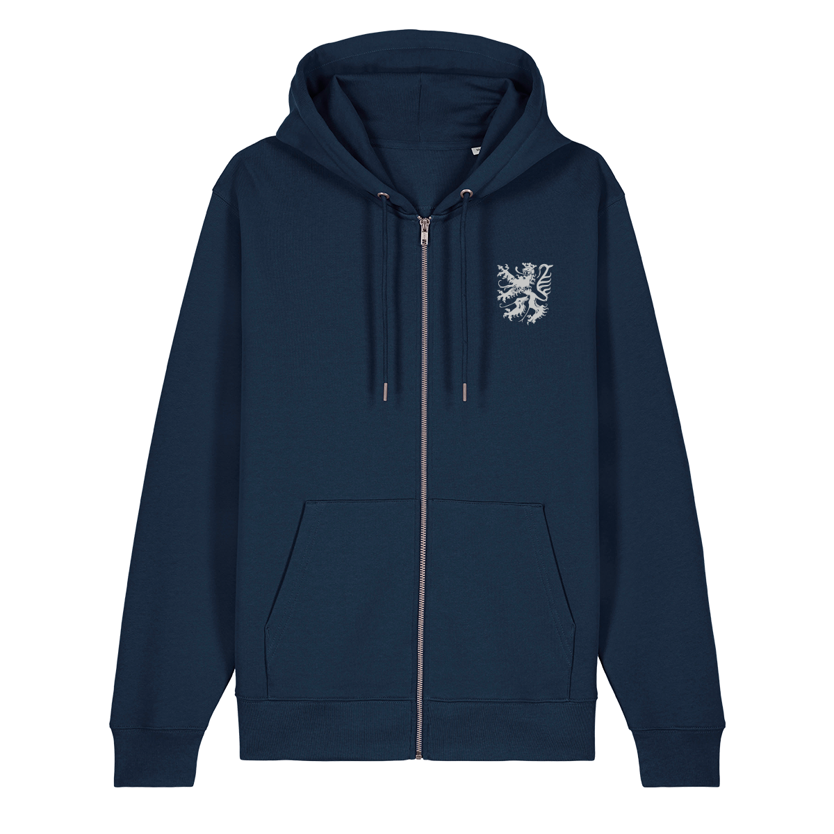 Pfälzer Löwe silber - Zip-Hoodie Unisex