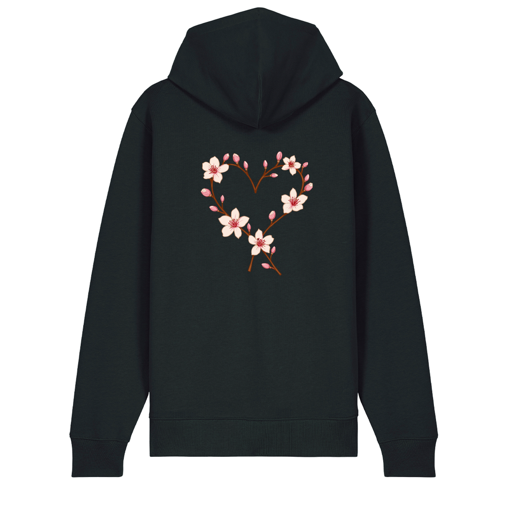Mandelblüte - Zip-Hoodie Unisex
