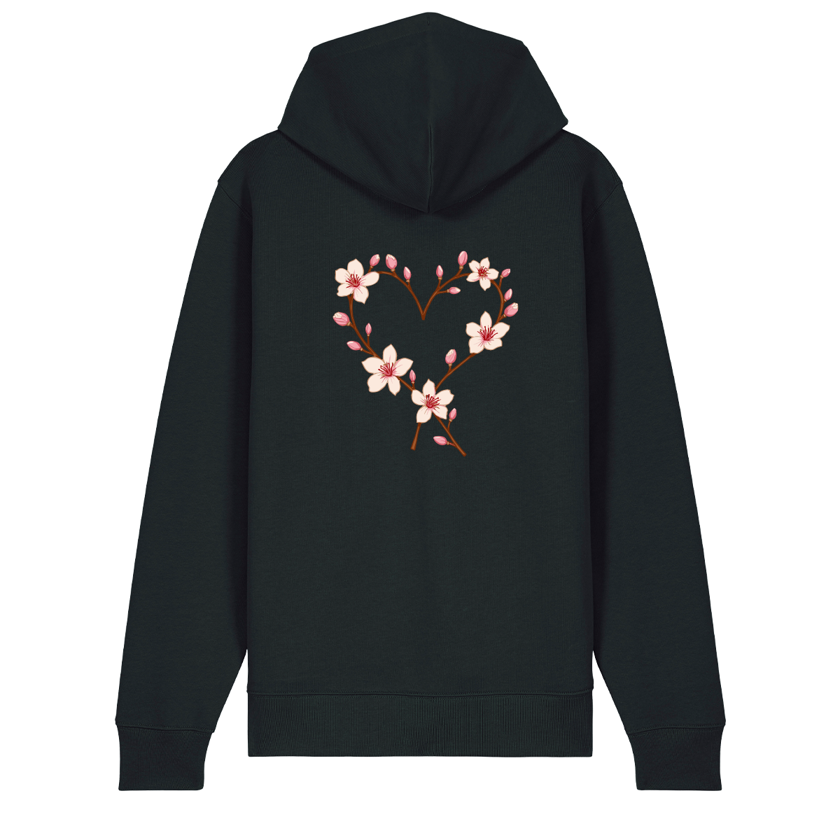 Mandelblüte - Zip-Hoodie Unisex