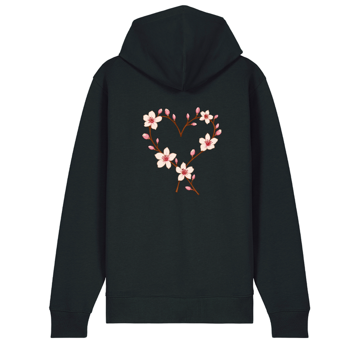Mandelblüte - Zip-Hoodie Unisex