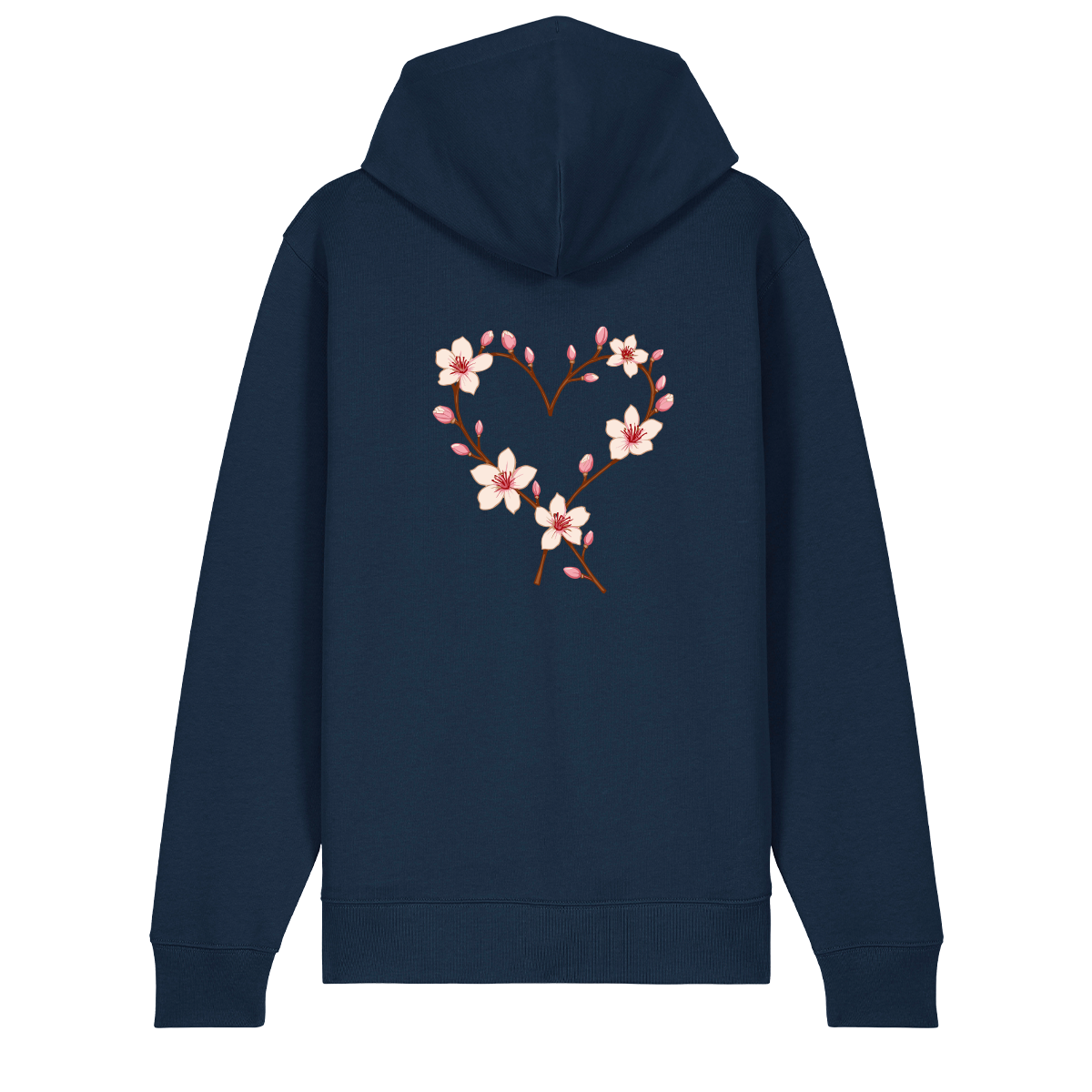 Mandelblüte - Zip-Hoodie Unisex